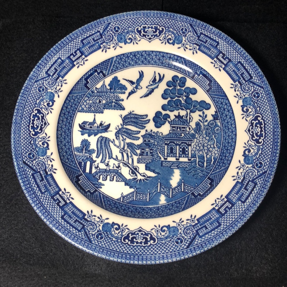 Vintage Blue Willow Plates 8” by Churchill | England - Picture 2 of 6